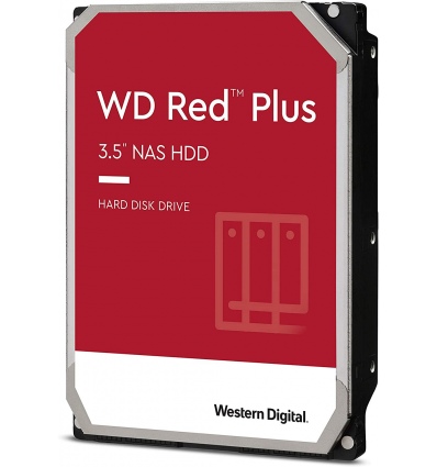 WD Red Plus/4TB/HDD/3.5"/SATA/5400 RPM/Červená/3R