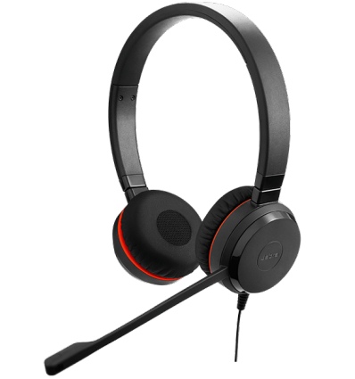 Jabra Evolve 30 II/Stereo/Jack/Drát/Černá