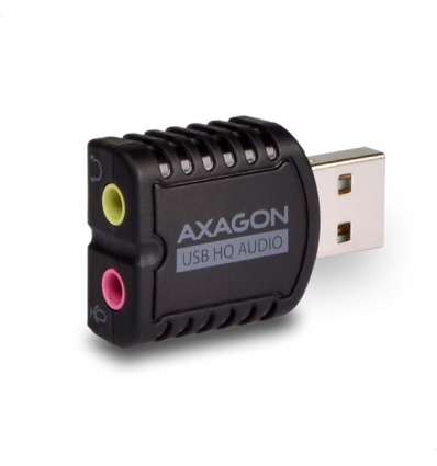 AXAGON ADA-17, USB 2.0 - externí zvuková karta HQ MINI, 96kHz/24-bit stereo, vstup USB-A