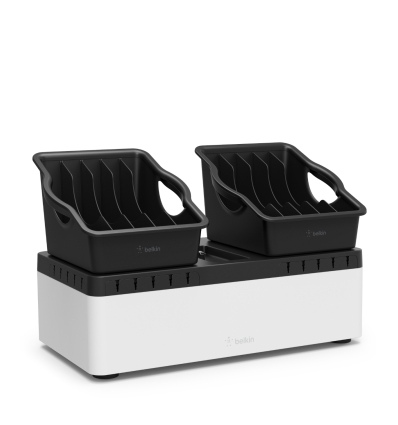 Store and Charge Go with Portable Trays (USB Compatible)