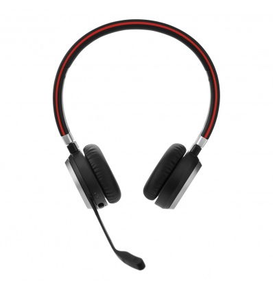 Jabra Evolve 65 SE/Stereo/BT/Bezdrát/MS/Stand/Černá-červená