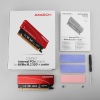 AXAGON PCEM2-S, PCIe x16 - M.2 NVMe M-key slot adaptér, kovový kryt pro pasivní chlazení