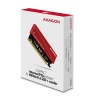 AXAGON PCEM2-S, PCIe x16 - M.2 NVMe M-key slot adaptér, kovový kryt pro pasivní chlazení