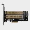 AXAGON PCEM2-D, PCIe x4 - M.2 NVMe M-key + SATA B-key slot adaptér, vč. LP