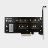 AXAGON PCEM2-D, PCIe x4 - M.2 NVMe M-key + SATA B-key slot adaptér, vč. LP