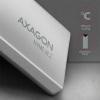 AXAGON EEM2-UG2, USB-C 10Gbps - M.2 NVMe SSD ARROW box, stříbrný