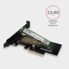 AXAGON PCEM2-N, PCIe x4 - M.2 NVMe M-key slot adaptér, vč. LP