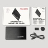 AXAGON EE25-A6C, USB-C 3.2 Gen 1 - SATA 6G 2.5" kovový RAW box, bezšroubkový