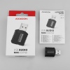 AXAGON ADA-10, USB 2.0 - externí zvuková karta MINI, 48kHz/16-bit stereo, vstup USB-A