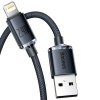 Baseus CAJY000001 Crystal Shine Series Datový Kabel USB - Lightning 20W 1,2m Black