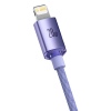 Baseus CAJY000205 Crystal Shine Series Datový Kabel USB-C - Lightning 20W 1,2m Purple