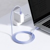 Baseus CAJY000705 Crystal Shine Series Datový Kabel USB-C - USB-C 100W 2m Purple