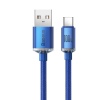 Baseus CAJY000503 Crystal Shine Series Datový Kabel USB - USB-C 100W 2m Blue