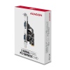 AXAGON PCEA-S2N, PCIe řadič - 2x sériový port (RS232) 250 kbps, vč. LP