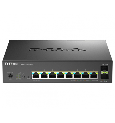 D-Link DMS-1250-10SPL/E, 8x 2.5G PoE, 2x 10G SFP+, 120W Smart Managed Switch