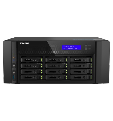 QNAP TS-h1290FX-7302P-128G (AMD EPYC, 128GB ECC RAM, 12x 2,5" U.2, 2x M.2 NVMe, 2x 2,5GbE, 2x 25GbE)