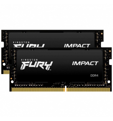 Kingston FURY Impact/SO-DIMM DDR4/16GB/2666MHz/CL15/2x8GB/Black