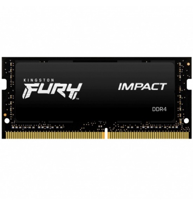 Kingston FURY Impact/SO-DIMM DDR4/16GB/2666MHz/CL15/1x16GB/Black