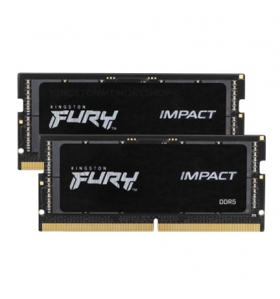 Kingston FURY Impact/SO-DIMM DDR5/32GB/6400MHz/CL38/2x16GB/Black