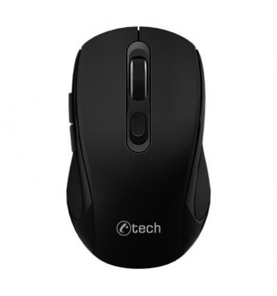 C-TECH WLM-12BK/Ergonomická/Optická/Pro praváky/1 600 DPI/USB+BT/Černá