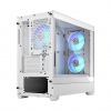 Fractal Design Pop Mini Air RGB White TG Clear Tint/Micro Tower/Transpar./Bílá