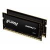 Kingston FURY Impact/SO-DIMM DDR4/16GB/2666MHz/CL15/2x8GB/Black