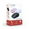 C-TECH WLM-12BK/Ergonomická/Optická/Pro praváky/1 600 DPI/USB+BT/Černá