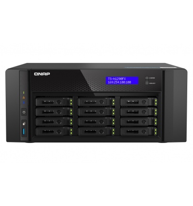 QNAP TS-h1290FX-7302P-256G (AMD EPYC, 256GB ECC RAM, 12x 2,5" U.2, 2x M.2 NVMe, 2x 2,5GbE, 2x 25GbE)