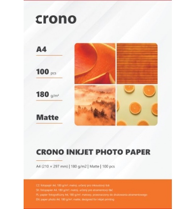 Crono PHPM4A, fotopapír matný, A4, 180g, 100ks