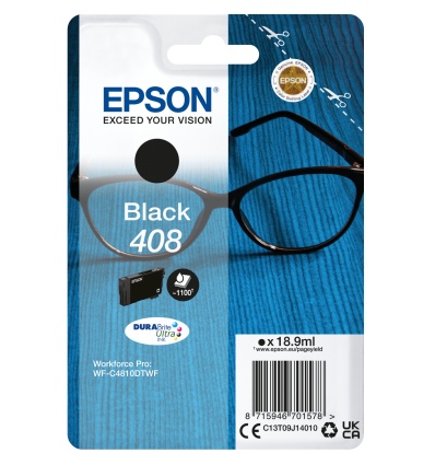 EPSON Singlepack Black 408 DURABrite Ultra Ink