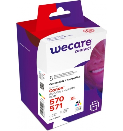 WECARE ARMOR ink sada kompatibilní s Canon PGI570BK,CLI-571X, BKCMY