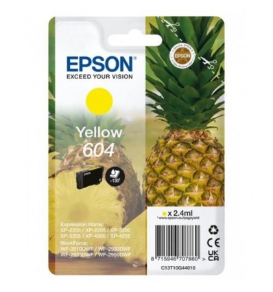 EPSON Singlepack Yellow 604 Ink