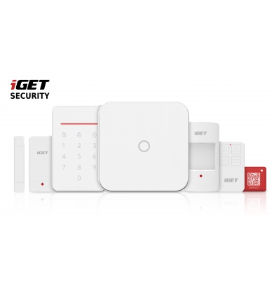 iGET SECURITY M4 - Inteligentní WiFi alarm, ovládání IP kamer a zásuvek, záloha GSM, Android, iOS