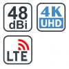 EVOLVEO Jade 2 LTE, 48dBi aktivní venkovní anténa DVB-T/T2, LTE filtr