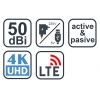 EVOLVEO Xany 1 LTE 230/5V, 50dBi aktivní pokojová anténa DVB-T/T2, LTE filtr