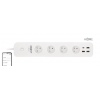 iGET HOME Power 4 USB - WiFi chytrá prodlužka 4x 230V + 4x USB, samostatná, měření spotřeby, 3680W