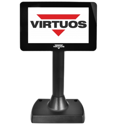 7" LCD barevný zákaznický displej Virtuos SD700F, USB, černý