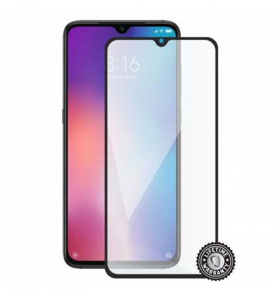 Screenshield XIAOMI Mi 9 Tempered Glass protection (full COVER black)