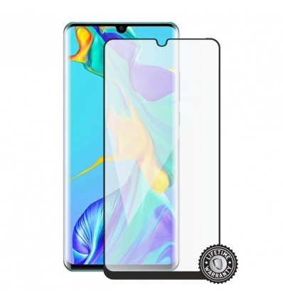 Screenshield HUAWEI P30 Pro Tempered Glass protection (black - CASE FRIENDLY)