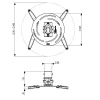Univerzální držák na projektor Vogel's PPC 2500, do 30 Kg, stříbrný