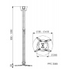 Teleskopický držák na větší projektory Vogel's PPC 2585, 85-135 cm, stříbrný