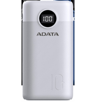 ADATA P10000QCD Power Bank 10000mAh bílá