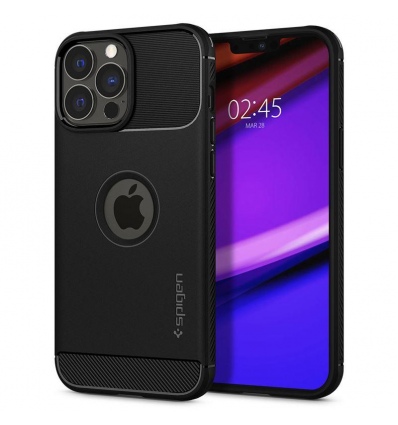 Ochranný kryt Spigen Rugged Armor pro iPhone 13 Pro Max černý