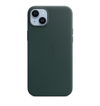 iPhone 14+ Leather Case with MagSafe- Forest Green