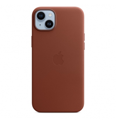 iPhone 14+ Leather Case with MagSafe - Umber