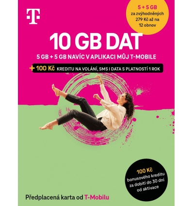 T-mobile Předplacená karta 10GB