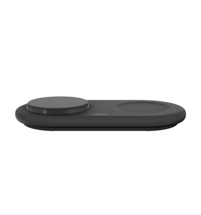 Belkin 2v1 Qi2 15W Magnetic Charging Pad, black