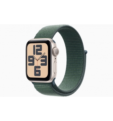 Apple Watch SE/40mm/Starlight/Sport Band/Lake Green