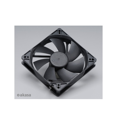 ventilátor Akasa - 12 cm - černý - tichý S