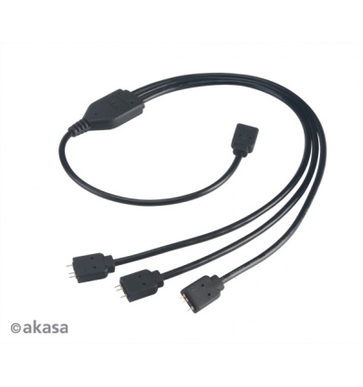 AKASA - RGB LED kabel-splitter adresovatelný 50 cm